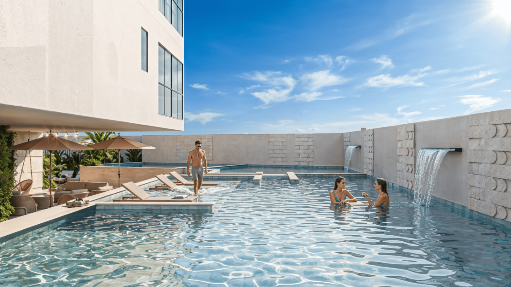 Piscina externa do Balas Tower